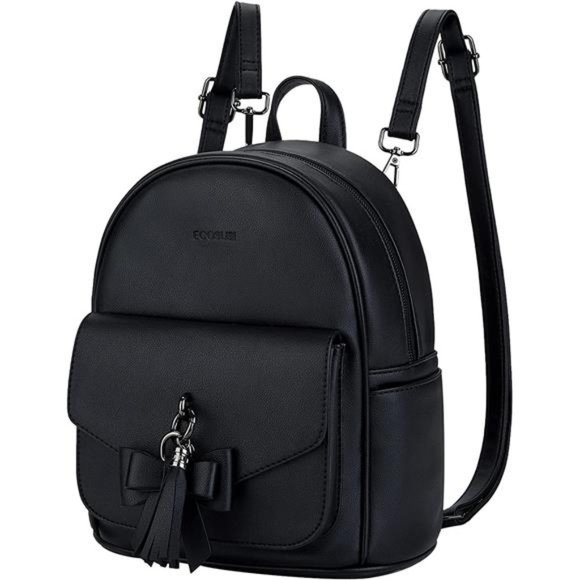 Mini Backpack for Women Cute Bowknot Small Backpack Purse Ladies Leather Bookbag - Picture 1 of 6